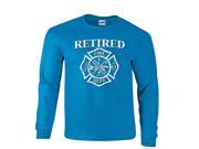 Retired Firefighter Maltese Cross Fire Dept Long Sleeve T Shirt