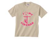 I Love Heart My Lineman T Shirt