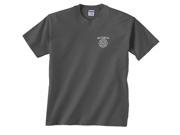 Retired Firefighter Fire Dept Chest Print T Shirt