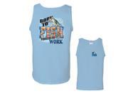 Born To Fish Forced To Work Fishing Tank Top