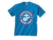 United States Marine Corps Red White Circle Emblem T Shirt