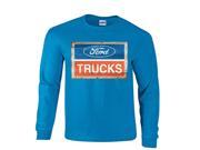 Ford Trucks Blue Red White Vintage Logo Long Sleeve T Shirt