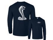 Ford Cobra Mustang Shelby White Snake Long Sleeve T Shirt