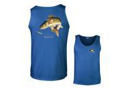 Walleye Going For Lure Profile Fishing Tank Top