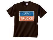 Ford Trucks Blue Red White Vintage Logo T Shirt