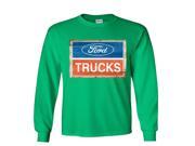 Ford Trucks Blue Red White Vintage Logo Long Sleeve T Shirt