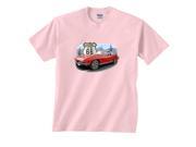 Red Convertible Corvette In Desert Chevrolet T Shirt