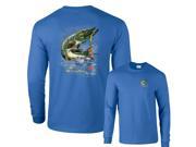 Jumping Northern Pike Fishing Long Sleeve T Shirt