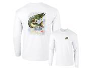 Jumping Northern Pike Fishing Long Sleeve T Shirt