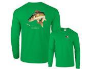 Walleye Going For Lure Profile Fishing Long Sleeve T Shirt
