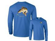 Walleye Going For Lure Profile Fishing Long Sleeve T Shirt