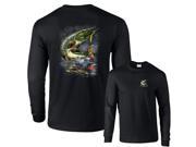 Jumping Northern Pike Fishing Long Sleeve T Shirt