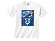 Genuine Parts Ford V8 Blue Vintage Logo T Shirt