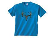 Camouflage Deer Skull Camo 12 Point Hunting T Shirt