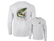 Jumping Northern Pike Fishing Long Sleeve T Shirt