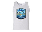 Reel It Like You Stole It Blue Marlin out of water Fishing Tank Top