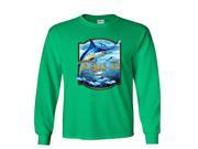 Reel It Like You Stole It Blue Marlin out of water Fishing Long Sleeve T Shirt
