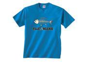 Fillet Release Fish Skeleton Fishing T Shirt