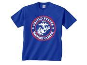 United States Marine Corps Red White Circle Emblem T Shirt