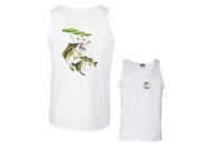 Largemouth Bass with Lily Pads Fishing Tank Top