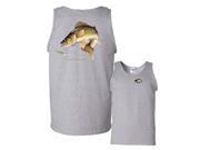 Walleye Going For Lure Profile Fishing Tank Top