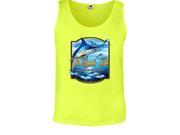 Reel It Like You Stole It Blue Marlin out of water Fishing Tank Top