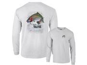 Jumping Rainbow Trout Fishing Long Sleeve T Shirt