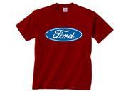 Ford Motor Company Classic Blue Oval Logo T Shirt