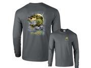 Jumping Muskie Muskellunge Musky Fishing Long Sleeve T Shirt