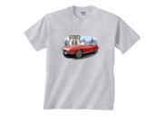 Red Convertible Corvette In Desert Chevrolet T Shirt