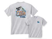 Born To Fish Forced To Work Funny Fishing T Shirt