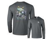 Jumping Snook Sergeant Fish Robal Fishing Long Sleeve T Shirt