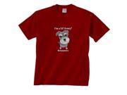 I m a Lil Feisty! Fat Head Schnauzer Dog T Shirt