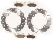 2011 2013 Can Am Commander 1000 4x4 X Front Riptide Brake Rotors Sev Duty Pads