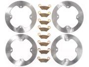 13 15 Polaris 850 Scrambler All Options Front Rear MudRat Rotors Brake Pads