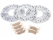 2006 Polaris 450 Sportsman 4X4 Front and Rear Rotors and Severe Duty Brake Pads