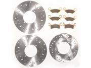 2002 Polaris Magnum 500 4x4 Front and Rear Rotors and Severe Duty Brake Pads