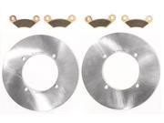 2008 Polaris Sportsman X2 700 EFI Rear MudRat Rotors Severe Duty Brake Pads