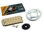 1982 1983 Honda CM450E CZ SDZ Gold X Ring Chain and Sprocket Kit 16 35 110L