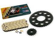 1982 Honda CB750SC Nighthawk 750 CZ SDZ Gold X Ring Chain Sprocket 16 43 110L