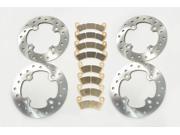 2016 Polaris 1000 RZR XP Turbo EPS Front Rear Brake Rotors Severe Duty Pads