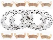 12-2014 Polaris Ranger Crew 900 Diesel Front & Rear RipTide Rotors & Brake Pads 12-2014 Polaris Ranger Crew 900 Diesel Front & Rear RipTide Rotors & Brake Pads