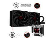 Liquid CPU Cooler RIOTORO® New Generation BiFrost AMD Intel Platforms Water Cooling Fan with 240mm Radiator [TR 240]