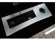 SKIDRIVER T1 silver DESK PAD Mouse Pad Keyboard Pad Gaming Mouse Mat Not included Mouse and Keyboard