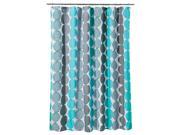 Room Essentials Circle Shower Curtain Turquoise Gray 72 X 72 Fabric