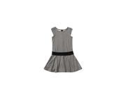 George Girl s Blister Knit Dress Black White Size Medium 7 8
