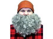 Fun World Big Curly Beard Adult Halloween Costume Accessory Dark Gray