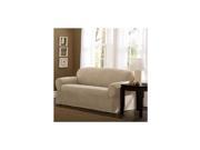 Mainstays Faux Suede Loveseat Slipcover Brown Stone