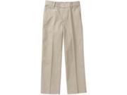 ASW Boys School Uniform Flat Front Pants 14 Khaki