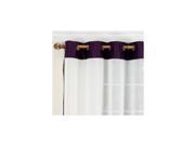 Stylemaster Soho Sheer Grommet Panel With Faux Silk Border Amethyst 55 X84